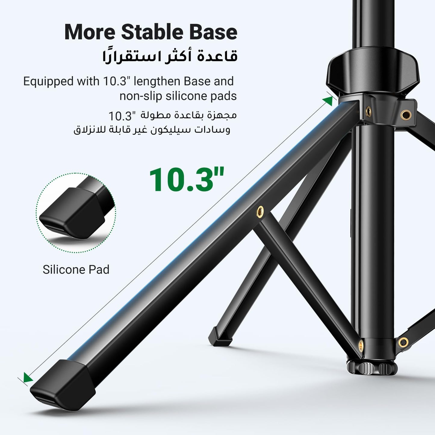 UGREEN 70" Cell Phone Selfie Stick Tripod,Smartphone Tripod Stand All-in-1 with Wireless Remote,100% All Aluminum Stick & Legs, Lightweight, Phone Tripod for All Smartphone GO Pro,Digital Camera